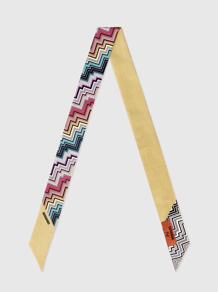 Pañuelo de bolsillo con motivo en zigzag, Multicolor  - LS25WS0NBV00IHSM67U