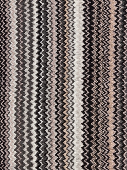 Zigzag wool-blend scarf with fringes, Multicoloured  - LS25WS0UBV00IISM67S