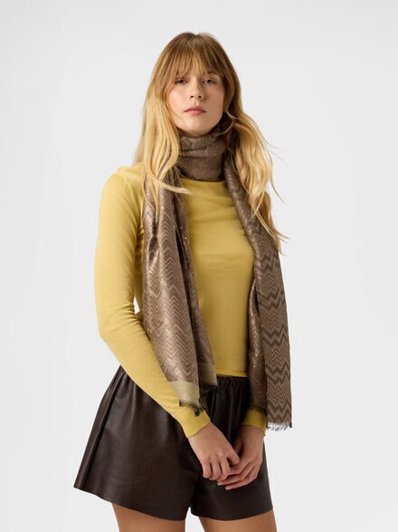 Modal-blend stole, Multicoloured  - LS25WS11BV00IHSM67T