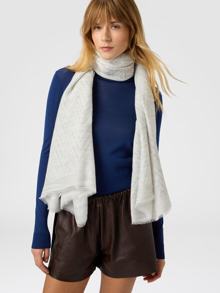 Women’s modal-blend stole, Multicoloured  - LS25WS13BV00IHSM67U