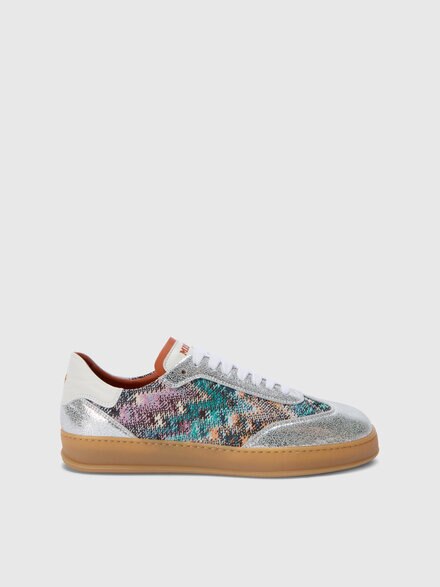 Sneakers with chevron pattern, Multicoloured  - LS25WY0ABV00INSM9X4