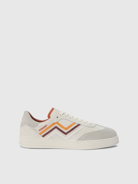 Sneakers with zigzag relief, White  - LS25WY0BBV00INS01DH