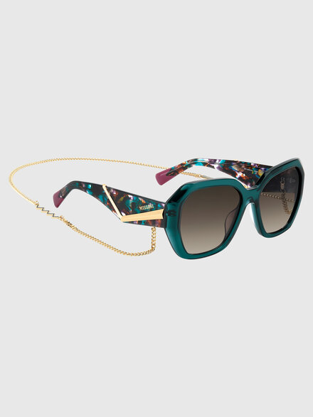 Lunettes de soleil carr&egrave;es en ac&eacute;tate  Missoni Seasonal, Multicolore  - LS26S002BV008BS613H