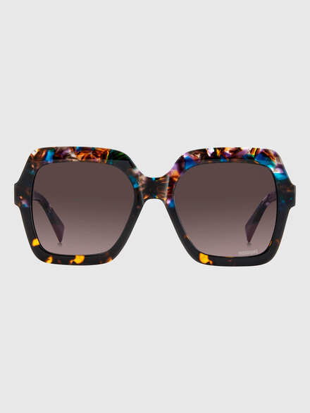 Lunettes de soleil carr&egrave;es en ac&eacute;tate  Missoni Seasonal, Multicolore  - LS26S004BV008BS507E