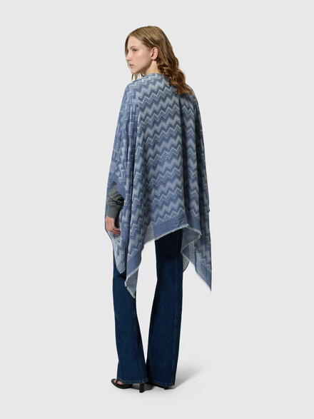 Viscose and modal-blend cape, Multicoloured  - LS26SC0DBV00J1SM67S