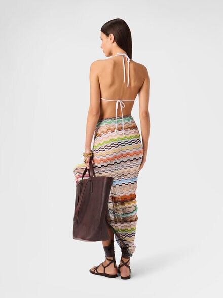 Pareo largo en viscosa pura, Multicolor  - LS26SQ0CBV00JDSM67U