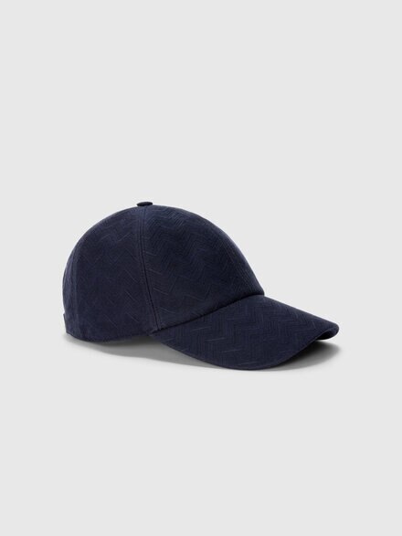 Cotton zigzag hat with visor, Multicoloured  - LS26SS2PBV00J2SM67R