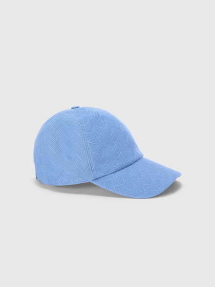 Chapeau en coton &agrave; motif zigzag avec visi&egrave;re, Multicolore  - LS26SS2PBV00J2SM67T