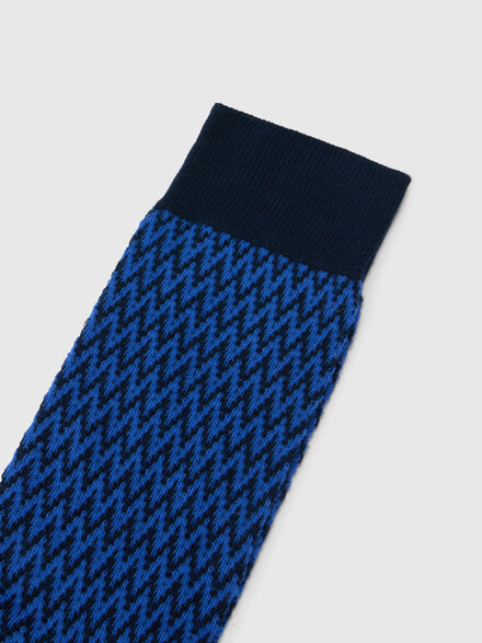 Calzini media lunghezza in misto cotone zig zag, Multicolore  - LS26SS32BV00J2SM67U