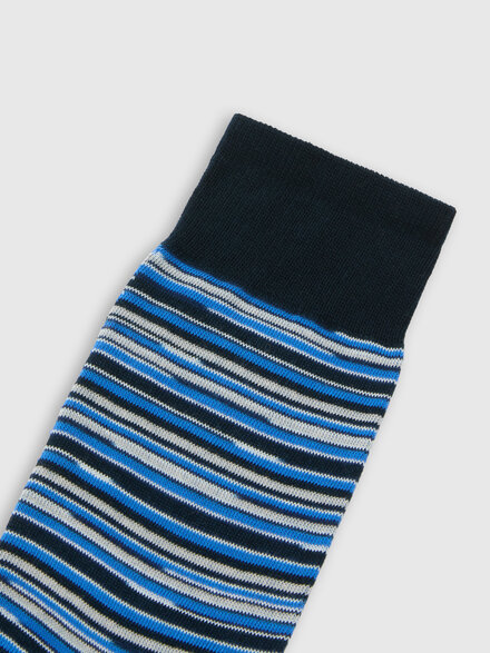Mid-length cotton-blend socks, Multicoloured  - LS26SS3FBV00J2SM79Z
