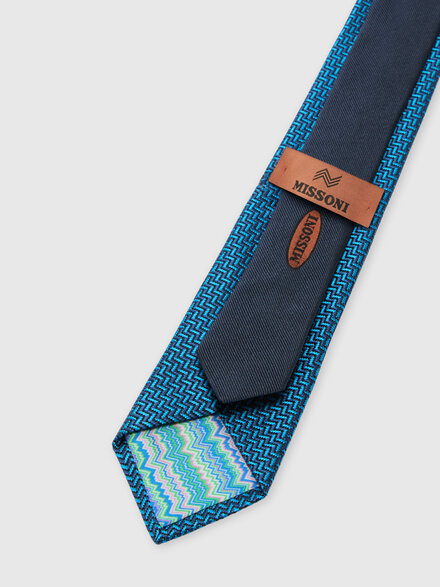 Pure silk zigzag tie, Multicoloured  - LS26SS3LBV00J2SM67R