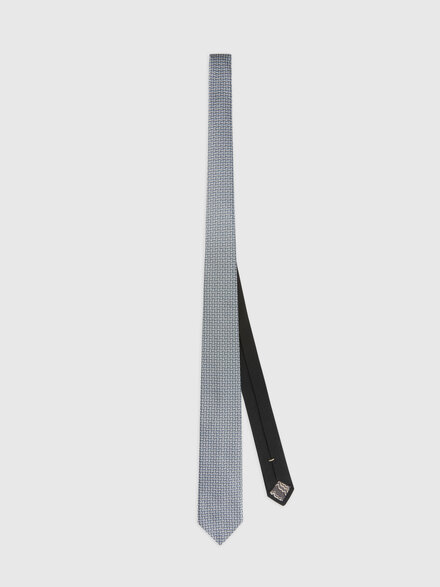 Pure silk zigzag tie, Multicoloured  - LS26SS3LBV00J2SM67S