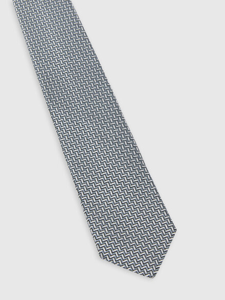 Pure silk zigzag tie, Multicoloured  - LS26SS3LBV00J2SM67S