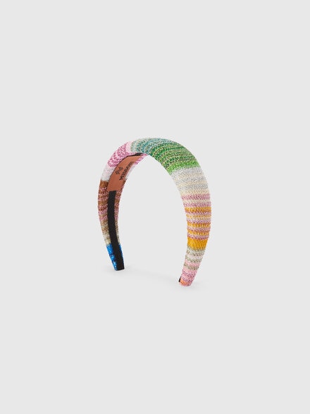 Cerchietto per capelli in misto viscosa, Multicolore  - LS26SS6UBV00J1SM67U