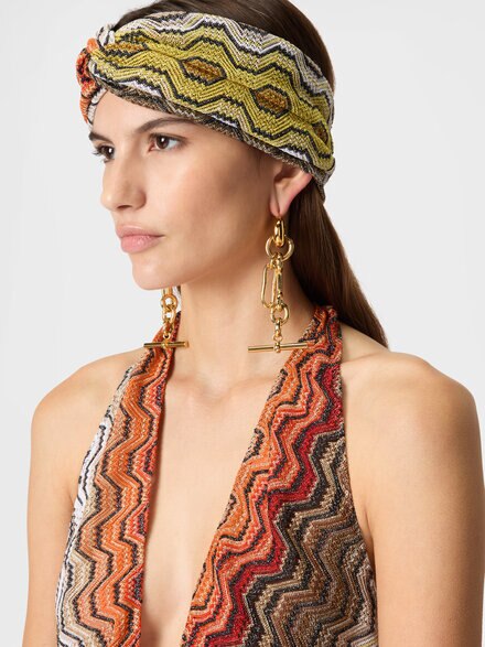 Diadema en viscosa lam&eacute;, Multicolor  - LS26SS7DBV00JDSM67U