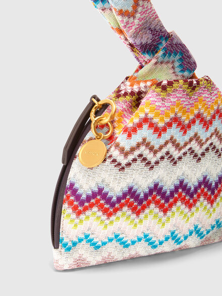 Bolso de mano de viscosa lam&eacute;, Multicolor  - LS26SX08BV00J4SM9H9