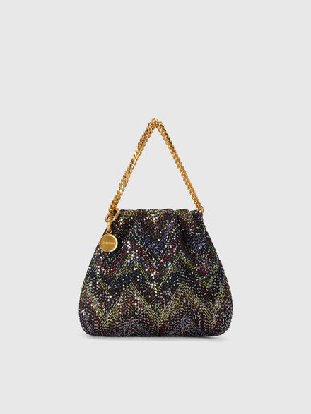 Clutch aus Lam&eacute;-Viskose, Mehrfarbig  - LS26SX09BV00J4SMSND