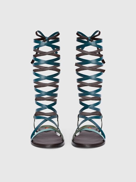 Ankle-wrap sandals, Multicoloured  - LS26SY09BV00J6SM9X4