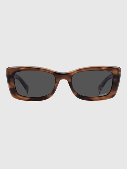 Missoni Seasonal rectangular acetate sunglasses, Multicoloured  - LS26W002BV008BSMSTY