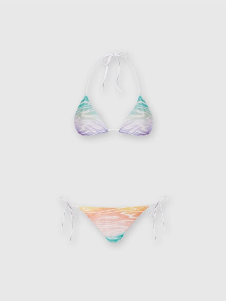 Bikini imprimé tie and dye, Multicolore  - MC22SP00BR00XOS72ED