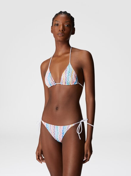 Classic bikini with zig zag pattern, Multicoloured  - MC22SP00BR0130SM9QJ