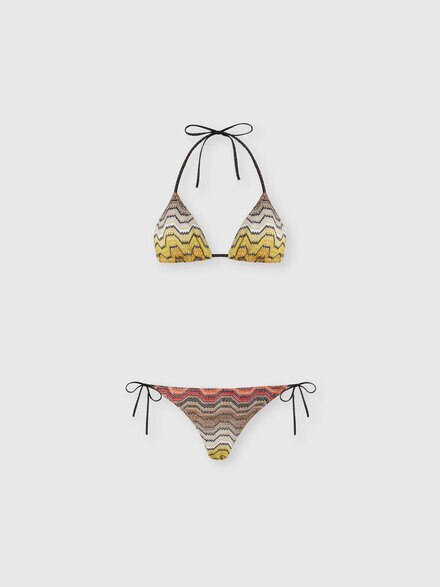 Bikini en mezcla de viscosa lam&eacute;, Multicolor  - MC22SP00BR015DS91SC