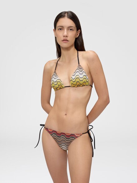 Bikini en mezcla de viscosa lam&eacute;, Multicolor  - MC22SP00BR015DS91SC