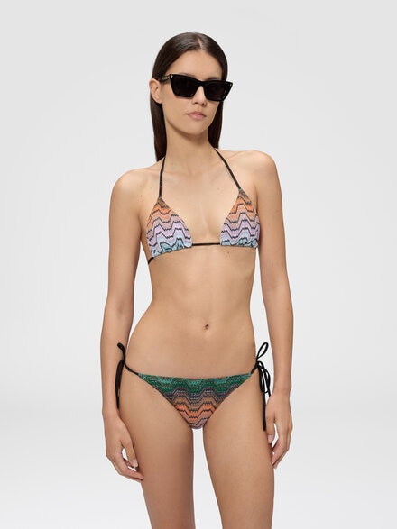 Bikini en mezcla de viscosa lam&eacute;, Multicolor  - MC22SP00BR015DSMSNQ