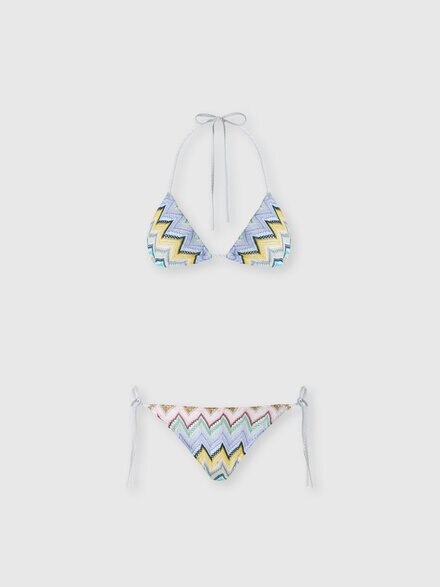Bikini cl&aacute;sico en viscosa lam&eacute;, Multicolor  - MC22SP00BR015YSMSOR