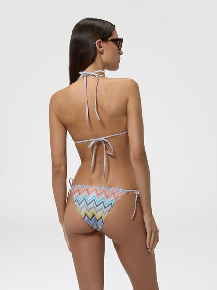 Bikini cl&aacute;sico en viscosa lam&eacute;, Multicolor  - MC22SP00BR015YSMSOR