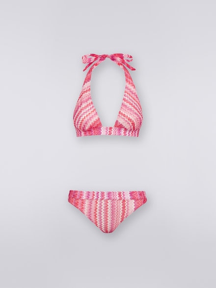 Multi-striped zigzag bikini, Pink   - MC22SP02BR00K4S413H