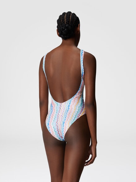 Sporty one-piece swimsuit, Multicoloured  - MC22SP05BR0130SM9QJ