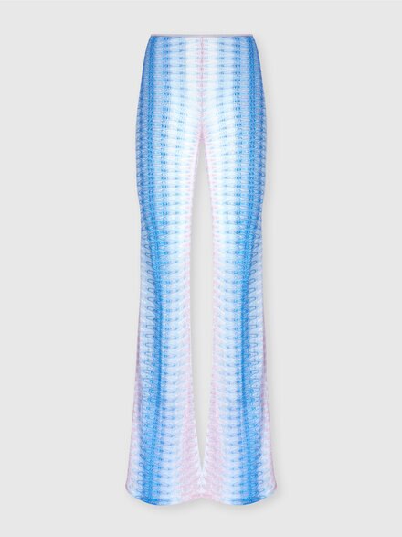 Pantalone a vita bassa in pizzo dégradé, Blu & Rosa   - MC25SI00BR0131S72L3