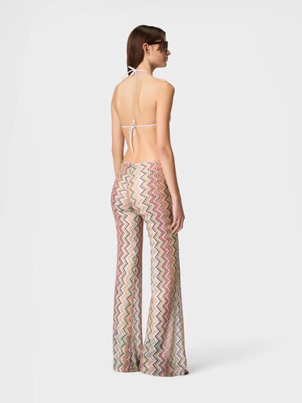 Pantalones flare con motivo estampado, Multicolor  - MC25SI00BR015GSMSOK