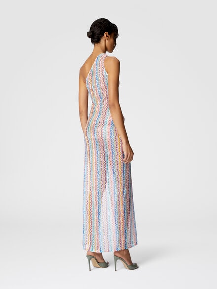 Long one-shoulder cover-up, Multicoloured  - MC25SQ04BR0130SM9QJ