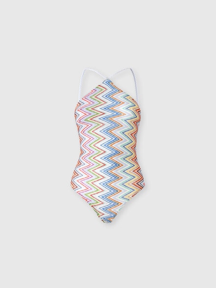 Costume intero con scollatura all'americana, Multicolore  - MC26SP05BR0161SMSP2