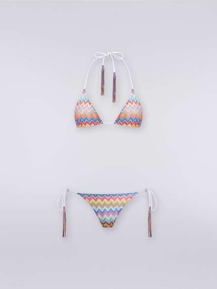 Bikini mit Zickzack-Print, Mehrfarbig  - MS24SP0ZBR00XPSM9DM