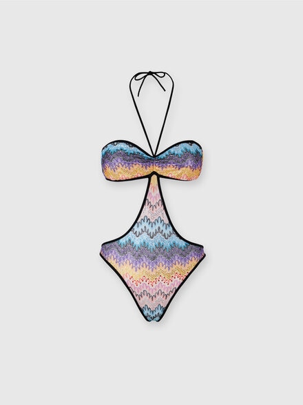 Trikini a fascia con doppia allacciatura, Multicolore  - MS25SP0UBR012WS507I