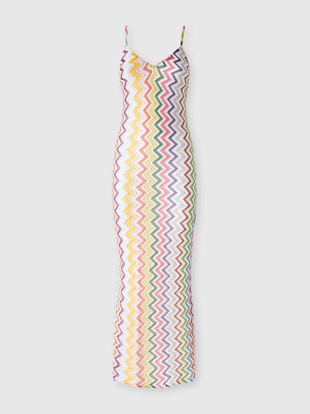 Copricostume lungo con schiena scoperta, Multicolore  - MS25SQ1IBR012RSM9QI