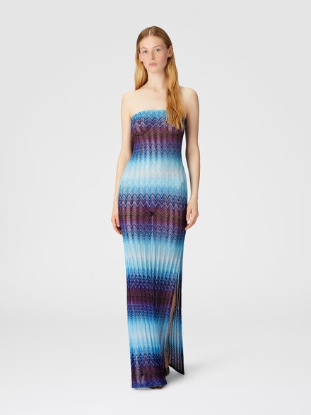 Long cover-up without straps, Blue - MS25SQ1QBR012US6152