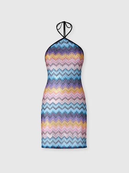 Copricostume con escote halter, Multicolor  - MS25SQ1WBR012WS507I