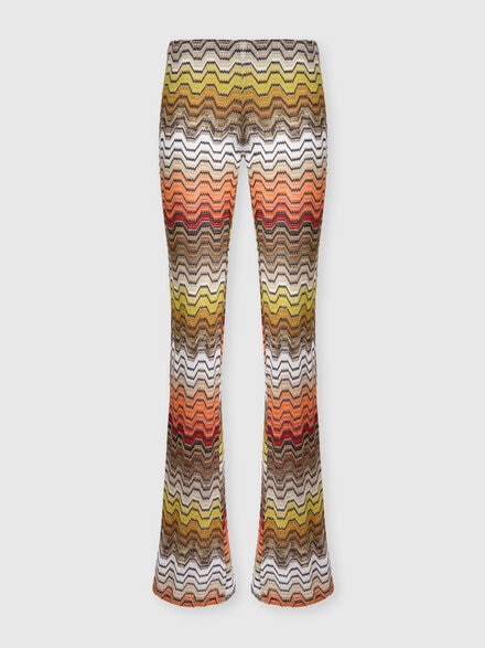 Pantalones largos con motivo greca, Multicolor  - MS26SI06BR015DS91SC