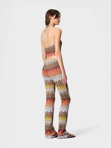 Pantalones largos con motivo greca, Multicolor  - MS26SI06BR015DS91SC