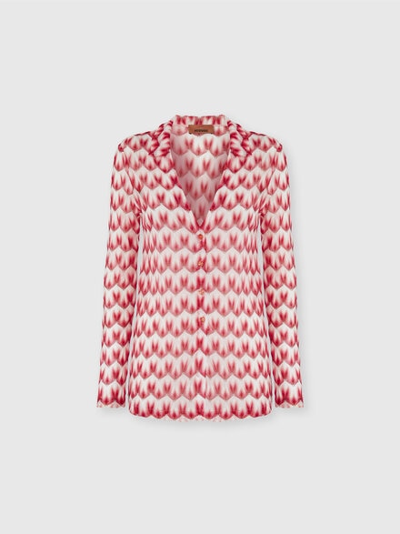 フローラル柄のビスコースシャツ, マルチカラー  - MS26SK0ABR014IS4182