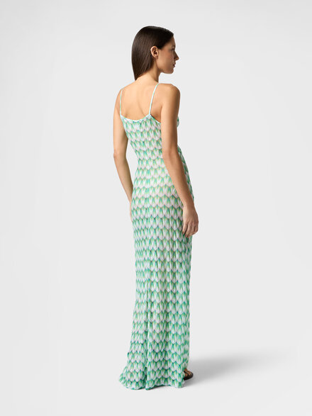 Langer Cover-up aus Viskose mit Blumenmuster, Mehrfarbig  - MS26SQ01BR014IS72OR