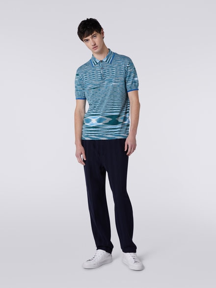 Polo de algodón flameado, Multicolor  - UC22W204BK013BF705P