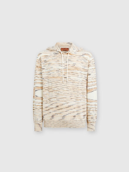Hoodie in cachemire mélange, Beige - UC24WN02BK016WF002F