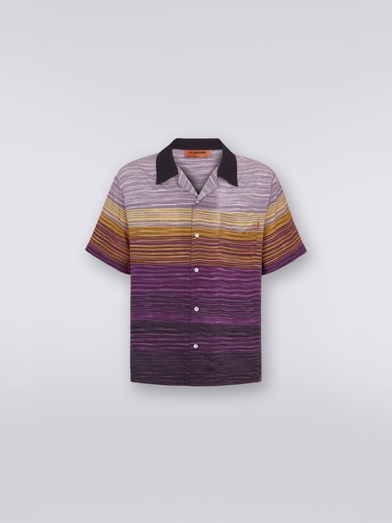 Camisa de manga corta de bolos en algodón, Multicolor  - US23SJ0RBW00M5F500R