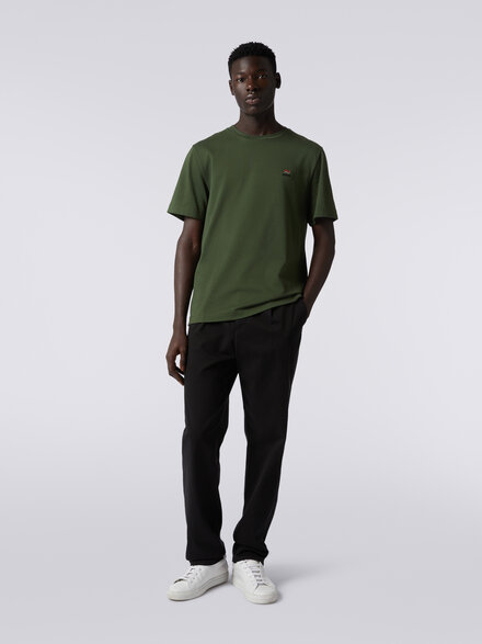 Chino pants in cotton, Black - US23WI0QBW00QG93911