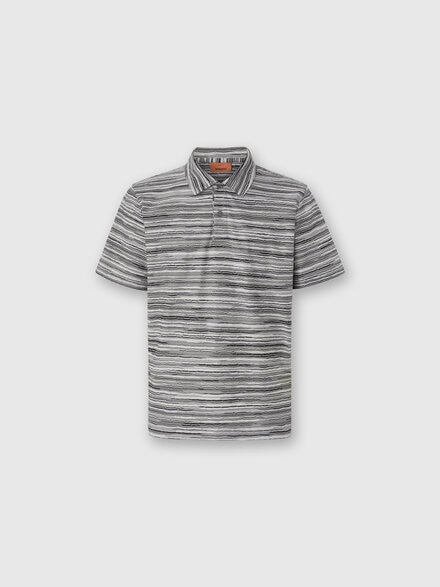 Short Sleeve Polo in Flame Jersey, Grey - US25W205BJ00OKS91QG